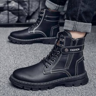 COD TOPEOPLE Safety Boot Shoes for Men Korean Original Fashion New Style 2022 Black Rain Zip Caterpillar Sneaker On Sale Waterproof Sport Army Tactical Shoe kasut getah lelaki kalis air kasut getah lelaki kalis air 22101807 DHSFSDSD