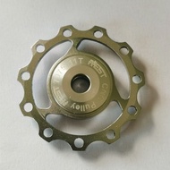 11T CNC Sealed Bearing Jockey Wheel,Bicycle Rear Derailleur Pulley,1pcs