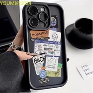 Trendy airline ticket label casing suitable for Infinix Hot 9 10 11 10 Lite 30i 20S 12 play phone ca
