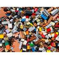 ASSEMBLY TOY - 100 grams of building bricks, building walls, bricks with embossed patterns - MOC bri