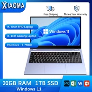 2024 New Laptop with Windows 11 14.1 -inch computer, Intel Core i7-7500U, 20GB, DDR4, 1TB, 2TB, SSD, Notebook, 1920x1080 Office, Study, PC Gamer,13 year warranty