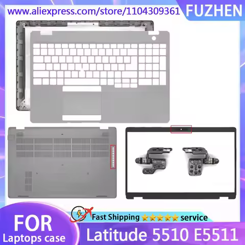 New For Latitude 5510 5511 Precision 3551 LCD Screen Back Cover 0F0N34 F0N34 Front Bezel Hinges Palm