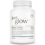 Just Glow Magnesium 435mg + Vitamin B6 65mg 250 Capsules - Supports Energy Production & Metabolism S