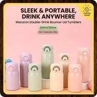 Mini Pocket Vacuum Flask 200ml/350ml ✨ 304 Stainless Steel Thermal Bottle Portable Leakproof Small W