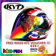TOPI KYT NFJ 3 NATION NO BIKE NO LIFE NF-J SPECIAL EDITION HELMET (DOUBLE VISOR) + FREE KFC RM20 VOU