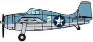 Trumpeter 06402 1/350 US Army F4F-4 Wildcat Plastic Model