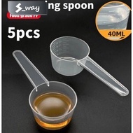 5pcs Plastic Measuring Spoon 20-35g Coffee Measuring Spoon Safe Pp Measuring Spoon With Scale Grams 