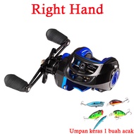 Metal Spool Baitcasting Fishing Reel BC 8KG Max Drag Gulungan Pancing Ukuran Bantalan Bola Bantalan