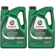Castrol GTX High Mileage 10W-40 Synthetic Blend Motor Oil, 5 Quarts, Pack of 2
