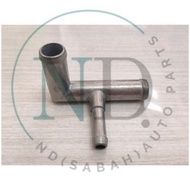 PERODUA KENARI 3 WAY WATER PUMP PIPE (L SHAPE) ALUMINIUM 15X8X15