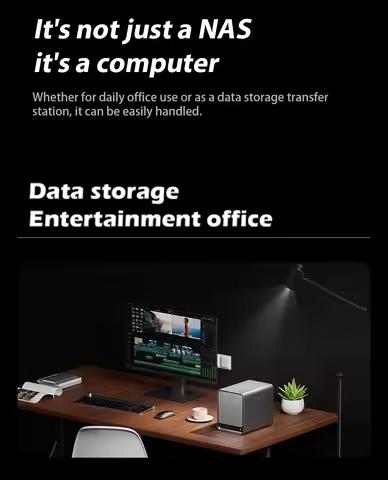 WTR Pro 6 Bay NAS Twin Lake N150 Mini PC DDR4 3200MHz M.2*2 2280 NVMe 3.5 SATA X 4 2.5G LAN 4K 60Hz 