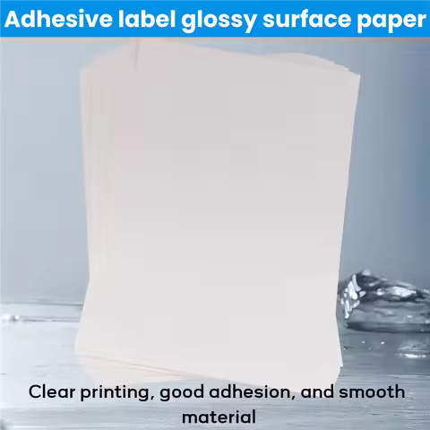 GO-50 Sheets A4 White Self Adhesive Waterproof Sticker Label Surface Paper For Lazer Inkjet Printer