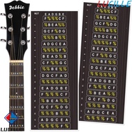 LUCILLE Guitar Fretboard Note Sticker, Portable Tone Guitar Fingerboard Sticker, Chords Learning Lig