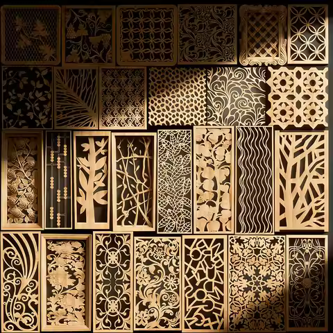 30pcs Door Window Partition 3D model relief 3D STL Model for CNC Router Artcam Aspire Cut3d 3D Print