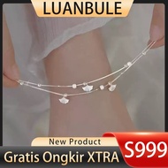 LUANBULE Silver Anklet Set S999