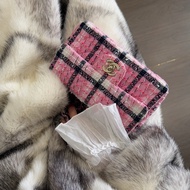 Chanel minicoco CF20 粉色毛呢款 24S