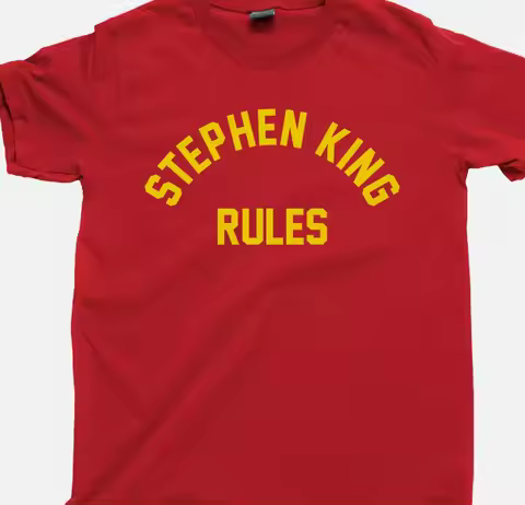 Stephen King Rules T Shirt Shining It Books Movies Monster Squad Dvd Blu Ray