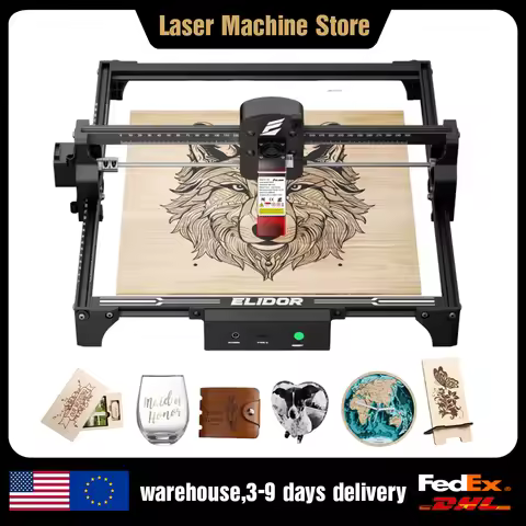 ELIDOR Z6 6W Laser Engraver Machine CNC Wood Marking Cutter 300X300mm Laser Cutting Machine Diode fo