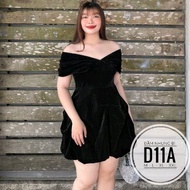 [Real photo] Big size velvet dress, velvet dress from 55kg-90kg