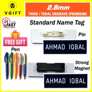 [VGIFT] Name Tag PIN or Magnet Sekolah Cikgu, Penjawat Awam, Kakitangan Kerajaan / Tag Nama / Nameta