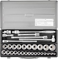 Tone Socket Wrench Set, 1/2 inch (12.7 mm) Insertion Angle, 59.9 ft (170 m), Contents: 33 Pieces, Si