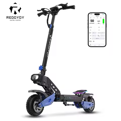 RD2 Adult Electric Offroad Scooter, 50 MPH Max speed 60V 25Ah, 55-Mile Long Range 10.5" Off-Road Tir