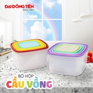 Set of 5 plastic jars Dai Dong Tien 2 straps -L01002-1-2-3