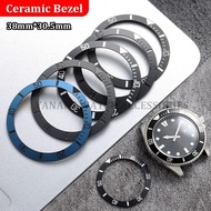 38mm Ceramic Watch Bezel Insert Fit NH35 NH36 NH34 GMT Diving Watch Movement Watch Case Ring for 40m