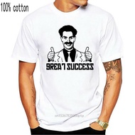 Vintage T-Shirt Casual Borat Great Success Meme Funny Slogan Print Short Sleeve For Men 2022S-5XL
