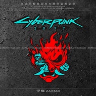 Cyberpunk 2077 Skull Car Sticker, Motorcycle Creative Car Sticker