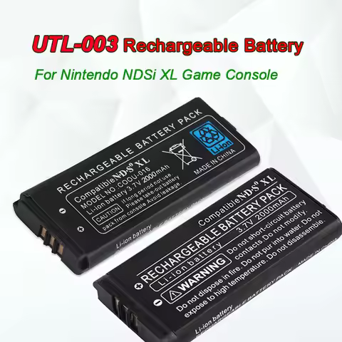 Game Console Ndsi XL Rechargeable Battery UTL-003 3.7V NDSiXL Batteries for Nintendo N Dsi XL Games 