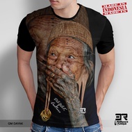 Kaos Distro Print 3R Kalimantan Dayak GM