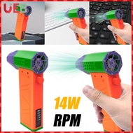 140000RPM Mini Turbo Jet Fan with Power Display Brushless Motor Turbo Violent Fan Dust Blower for Co