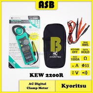 (1pc) Kyoritsu KEW 2200R AC Digital Clamp Meter with True RMS (362007043)