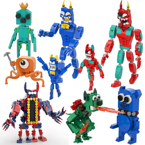 Monster Garden of Banban Multi-Creature Building Blocks, Creative Roleplay Brick Toys, Imaginative P
