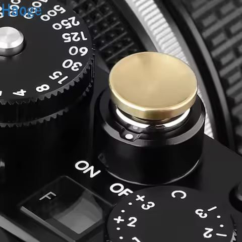 Haoge 12mm Copper Shutter Release Button for Fujifilm XT5 XT50 X-Pro3 Nikon Zf DF and Leica M10 M-11