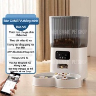 CAMERA LIVE GỌI ĂN- Máy ăn tự động CHÍNH HÃNG PET FEEDER kết nối wifi điều khiển từ xa Paw 5L