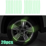 High Reflective Stripe Stickers with A Warning Effect / Auto Decor Accessories / Wheel Hub Sticker for Car Motorcycle Bike / Universal Car Luminous Stickers