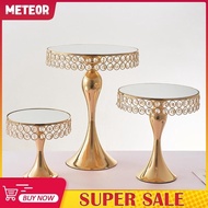 [meteorMY] Mirrored Cake Stand Dessert Serving Dish Rack Tray for Quinceanera Party 20cm