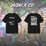 [ VUDU X CO ] T-Shirt jalan Streetwear (basic t-shirt) kain 100% cotton. CAT MEME