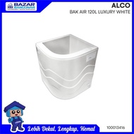 Alco - Bak Air Mandi Sudut Luxury Marble 120 Liter Ltr 120Ltr White