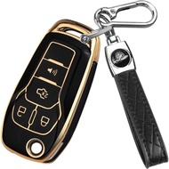 QBUC for Ford Key Fob Cover Soft TPU for Ford Fusion Key Fob Cover for 2021-2022 for Ford Bronco Fli