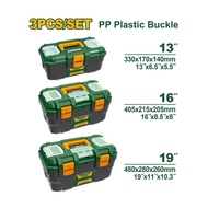 JADEVER กล่องเครื่องมือพลาสติก มีให้เลือก 13" 16" 19" รุ่น JDTB1313 /JDTB1316 /JDTB1319 / ครบชุด JDT