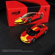 [Car Model] [Ingenious Ready Stock] BBR 1: 64 Ferrari 296 Alloy Car Model