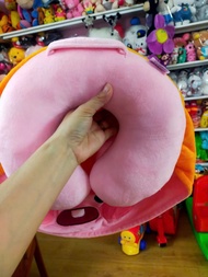 Gấu bông gối cổ 2 mặt (RYAN_ĐÀO) có nón hàng chính hãng ảnh thật (shop tự chụp)