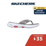 Skechers Online Exclusive Women Foamies GOwalk 5 Bali Walking Sandals - 111100-GRY Comfort Pillar Technology Dual-Density Machine Washable