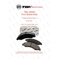 TBK JAPAN FRONT BRAKE PADS SET: ISUZU TRAVIZ