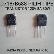 TRANSISTOR TR D718 / B666 B 666 D 718 ORIGINAL CHOOSE TYPE 8A 120V 80W
