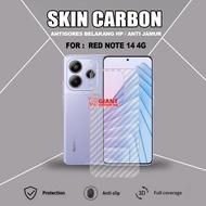 REDMI NOTE 14 4G REDMI NOTE 14 5G REDMI NOTE 14 PRO 5G REDMI NOTE 14 PRO PLUS 5G SKIN CARBON 3D ANTI