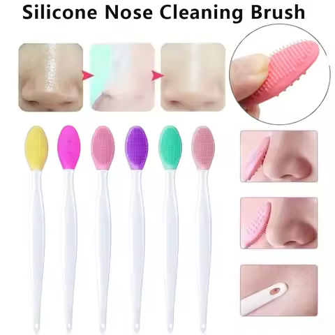 1PC Beauty Skin Care Wash Face Silicone Brush Exfoliating Nose Clean Blackhead Removal Brushes Skin 